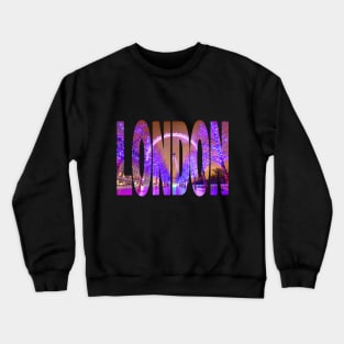 LONDON - London Eye Christmas Lights Crewneck Sweatshirt